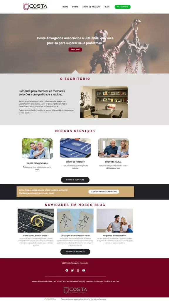 Landing Page Advogacia