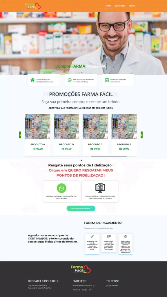 Landing Page Farmacia