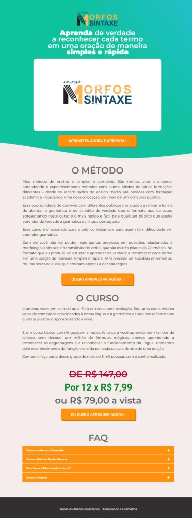 Landing Page Curso Preparatório