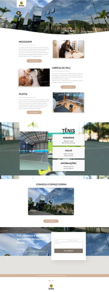Landing Page Espaço Dorna Bem Estar