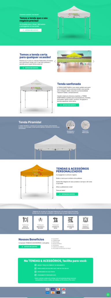 tendas e acessorios